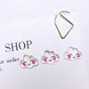 Venta Caliente Transfronteriza Nuevo Dibujo Animado Hielo Translúcido Rubor Uñas Nube Decoraciones Cara Sonriente Mini Linda Nube Decoraciones de Resina