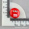 Accesorios de Resina DIY Pasador Pegamento Cremoso Divertido m Bean Funda para Teléfono Móvil Accesorios de Caramelo Pasador de Expresión Material para Accesorios de Cabello