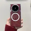 Adecuado para Huawei Matexts 70% de descuento Funda Plegable para Teléfono, Funda Protectora Magnética Transparente Mate Anti-Caídas de Cobertura Total de Doble Eje