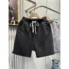 Calças Sociais Lavadas Pesadas Estilo Americano Marca Moderna Shorts Esportivos Masculinos Calças Casuais Versáteis Tendência Verão