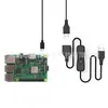 Cable de Datos USB 2.0 A/M a USB 2.0 A/F con Interruptor, Cable Adaptador con Interruptor Fuerte Carga Tensional Resistente