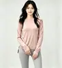Otoño Invierno Nuevo Estiloalo Mismo Estilo Cuello Redondo Manga Larga Traje de Yoga Personalizado para Mujer Pilates Entrenamiento Ropa de Fitness Top