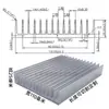 Disipador de Calor de Aluminio de Alta Potencia Ancho 100~119mm Disipador de Calor para Placa Base Disipador de Calor Electrónico