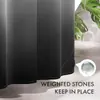 Cortina de Ducha de Color Sólido con Gradiente Transfronteriza Cortina Divisoria de Baño con Impresión Digital Impermeable y a Prueba de Moho Personalización de Fábrica Venta al por Mayor