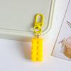 Blocos de construção coloridos Pequena Porta Cadeia Chaveiro Pingente Estudante Telefone Móvel Bolsa Acessórios Decorativos Simples Enfeites Pendurados Presente para Namorada