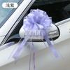 Nueva bola de nieve de flores larga, elegante y lisa, hecha a mano, de 6,4 pulgadas, para decoración de bodas, coches, flores grandes de color sólido, nudo festivo.
