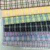 Tela de cuadros de burbuja teñida en hilo lista para usar para ropa, ropa de hombre y mujer, ropa de niños, pantalones, camisas, faldas, tela de cuadros
