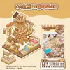 Adesivos de Paisagem em Miniatura 3D Grandes, Adesivos de Casa de Artesanato DIY 3D Empilháveis Visuais para Crianças, Personalizáveis