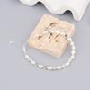 Nuevo brazalete de perlas ovaladas de trébol pequeño, simple y exquisito, de celebridad de Internet de Corea del Sur, joyería versátil, elegante y fresca