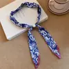 Bufanda de seda de lujo ligero estilo coreano, cadena de perlas para el cuello, cadena de suéter casual de moda para el trabajo, venta al por mayor de collares de lujo ligero de alta gama