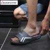 Pantuflas Luo Fu para hombre y mujer con sensación de alta gama, productos genuinos, sitio web oficial, verano, suela gruesa, antideslizantes, para exteriores, interiores, sandalias suaves de una tira