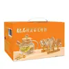 Juego de Tetera de Bambú con Tapa de Diamante para el Hogar de Siete Piezas, Juego de Té de Vidrio Transparente, Vidrio de Alto Borosilicato, Regalo Promocional, Regalo Práctico
