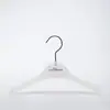 Percha de Plástico Negro Colgador de Ropa para Pantalones Venta al por Mayor Tienda de Ropa Percha Especial para Ropa Colgador de Ropa para el Hogar Tendedero Sin Costuras Logo de Niños