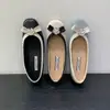 Primer Encuentro Brisa Suave Zapatos Mary Jane con Lazo para Mujer 2026 Nuevos Planos de Punta Cuadrada con Pedrería y Suelas Suaves Brisa Nocturna