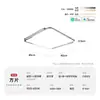 Luz de Techo LED Ultrafina Sin Costuras para Sala de Estar Tipo Nuevo Luz Principal de Pasillo Simple Atmosférica Súper Brillante Accesorio de Iluminación de Gama Alta Hierro