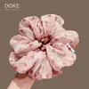 Goma para el pelo de lunares rosa suave estilo francés para un moño elegante, goma para el pelo, cuerda para coleta, nuevo accesorio para el pelo