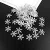 Decoración navideña con copos de nieve para árbol de Navidad, fiesta de bodas, hielo y nieve, confeti para lanzar, bricolaje, decoración navideña hecha a mano