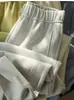 Confortável e sem Pressão! Calça Casual de Algodão Modal Air com Corte Curvo, Macia e Elástica, Perna Reta Solta para Mulheres, Nova para Primavera e Verão