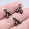 14x 10mm 1.1g multicolor DIY accesorios para joyería hechos a mano colgante de avellana