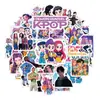 60 Pegatinas Kpop Demon Hunter de Amazon Película Brillante Coreana Pegatinas de Dibujos Animados Pegatinas para Maletas Computadora