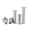 Rebite Semi-Oco de Cabeça Redonda Plana Gb873 Aço Inoxidável 304 1.5-10