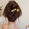 Grampo de Cabelo Vintage Outono/Inverno 2026 Estilo Coreano Clipe Torcido de Cabelo de Alta Qualidade Acessório de Cabelo Simples Elegante Ornamento de Cabelo Versátil para o Dia a Dia