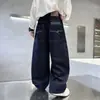 Ropa para Niños Ropa de Otoño para Niños Pantalones 2026 Nuevo Estilo Primavera y Otoño Niños Medianos y Mayores Jeans de Pierna Recta Pantalones Largos de Otoño para Niños