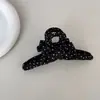 Corea del Sur Nuevo Elegante Negro y Blanco Puntos de Ola Pinza Grande Cruzada Moda Clip para Cabello Accesorios para el Cabello para Niñas
