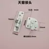 Amortiguadores hidráulicos con cabeza galvanizada, cabeza de rótula, cabeza plana, cabeza en T, base de amortiguador de gas, conector para caja de luz de panel publicitario, accesorios para resorte de gas