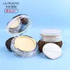 Fábrica Shantou Lili Caja Redonda Transparente con Cojín Material de Empaque para Maquillaje Caja Rellenable para Cushion BB Cream Base Líquida