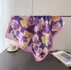 Pañuelo Cuadrado Estampado de Seda Imitación Maillard Vintage, Chal, Bufanda de Cuello, Pañuelo de Cuello de Gama Alta, Pañuelo para la Cabeza, Bufanda de Seda, Bufanda