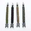 Pulsera Cuchillo Transformers Multifuncional Cuerda de Paraguas de Siete Núcleos Trenzada Cuerda de Mano para Exteriores Hebilla de Cuchillo de Acero Inoxidable Pulsera de Mano para Llevar