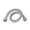Tubería Corrugada de Acero Inoxidable 304 Engrosada de 1/2 Pulgada para Calentador de Agua Tubería de Entrada para Inodoro Manguera Metálica con Tuerca de Cobre Antiexplosión para Agua Caliente y Fría
