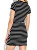Europa e Estados Unidos transfronteiriço ins AliExpress moda outono listras sexy casual solto vestido longo à venda spot atacado