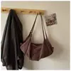 Comércio exterior 2026 nova bolsa de ombro retrô em camurça, grande capacidade, bolsa tote estilosa para o dia a dia, bolsa transversal para mulheres