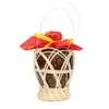 Cesta de Vinho de Rattan Sintético Artesanal em Vários Tamanhos 1kg 2kg 3kg 2.5kg 5kg Cesta de Vinho Trançada para Garrafas de Bebida