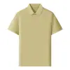 Camisas Polo de Verão Customizadas com Manga Curta, 40 Fios de Algodão Mercerizado de Fibra Longa, para Equipe de Gerenciamento e Funcionários da Dji