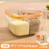 Caixa de Temperos para Cozinha Doméstica, Pote de Plástico para Especiarias, Combinação de Luxo Leve, Compartimentos Múltiplos para Armazenamento de Sal e Glutamato Monossódico, Caixa de Armazenamento de Temperos