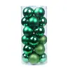 Conjunto de Bolas de Natal Transfronteiriças 3/4/6/8cm Decorações de Natal Bolas Coloridas Enfeites para Árvore de Natal Bolas Galvanizadas Bolas de Natal