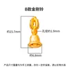 Colgante de Campana Vajra Incrustado de Diamantes de Plata de Ley S925 Separador para Pulsera de Joyería DIY con Cuentas Accesorios para Pulseras de 108 Cuentas
