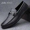 Mocasines de talla grande de venta caliente transfronterizos de ultramar 38-46 piel de vaca de segunda capa cuero genuino slip-on casual mocasines perezosos