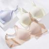 Sostén para Mujer Ligero y Delgado con Botones en la Espalda Sin Marcas Pecho Grande Pequeño Push-up Ajustable Transpirable y Cómodo Ropa Interior con Aros
