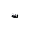 Plata S925 Retro Espaciador Flor Pequeña Patrón Tubo Corto Material Cuerda Trenzada Pulsera DIY Accesorios para Joyería Cuentas Sueltas Estilo Tailandés