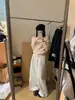 Precioso y Deslumbrantemente Atractivo, Suave Estilo de Punto de Un Hombro con Mangas Largas para Mujer, Top Holgado y Adelgazante Hombro Descubierto para Otoño e Invierno