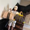 Costura Transversal Cor Contrastante Primavera 2025 Bolsa Grande de Mão Bolsa de Ombro Bolsa Transversal Bolsa de Yoga Bolsa Esportiva Bolsa de Viagem
