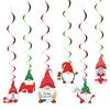 Nuevo colgante en espiral navideño transfronterizo, colgante creativo sin rostro con dibujos animados, accesorios para diseño de escenas interiores y exteriores
