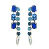 Moda Europeia e Americana Design Super Brilhante Liga de Zinco Diamante Brincos Geométricos Popular na Internet Explosões Brincos Exagerados de Alta Qualidade para Mulheres