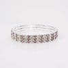 Pulseira de strass versátil pulseira de senso avançado pulseira de diamante atacado pulseira elástica totalmente cravejada de diamantes pulseira de strass de 4 fileiras pulseira feminina