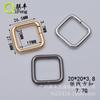 Fabricantes Qifeng acessórios de ferragem para malas fivela quadrada fivela de boca fivela de ferro de ajuste metálico corda de tração arame de ferro fivela quadrada