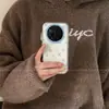 Funda para Teléfono Móvil Adecuada para Xiaomi 17Ultra con Correa y Protección Anticaídas Diseño Xiaomi17Pro 17 Margarita Azul Fresco
